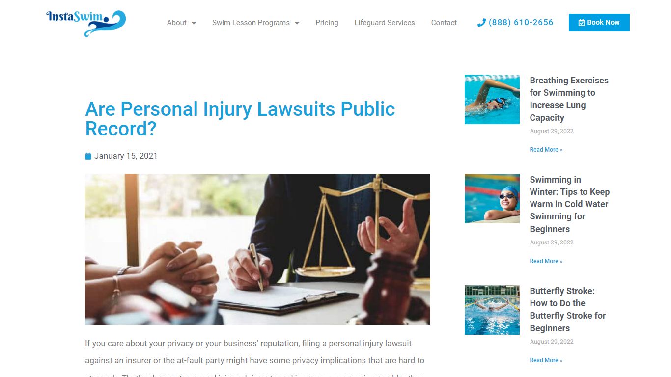 Are Personal Injury Lawsuits Public Record? - InstaSwim