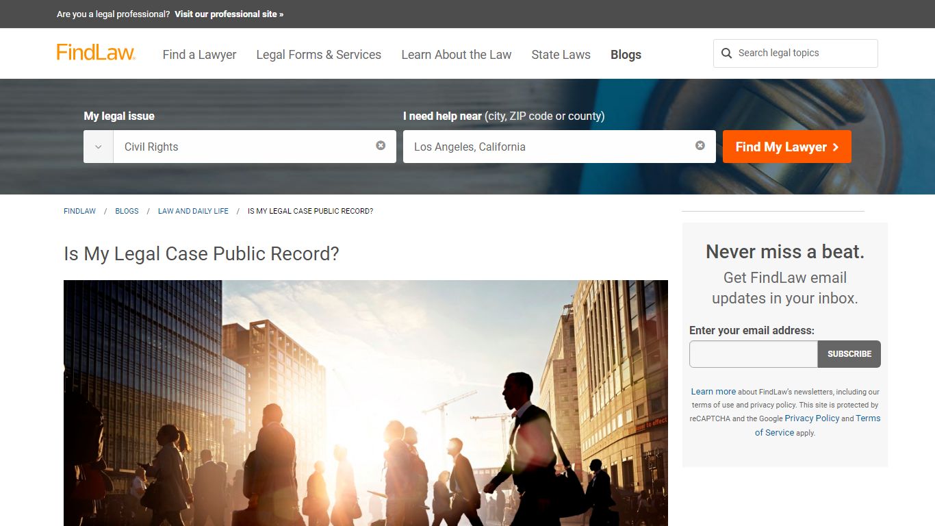 Is My Legal Case Public Record? - FindLaw